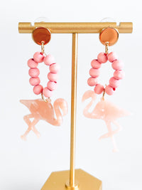 Flamingo Island Earrings-230 Jewelry-Golden Stella-Coastal Bloom Boutique, find the trendiest versions of the popular styles and looks Located in Indialantic, FL