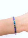 Thin Stainless Steel Stud Bracelet - Oil Spill-230 Jewelry-Wona Trading-Coastal Bloom Boutique, find the trendiest versions of the popular styles and looks Located in Indialantic, FL