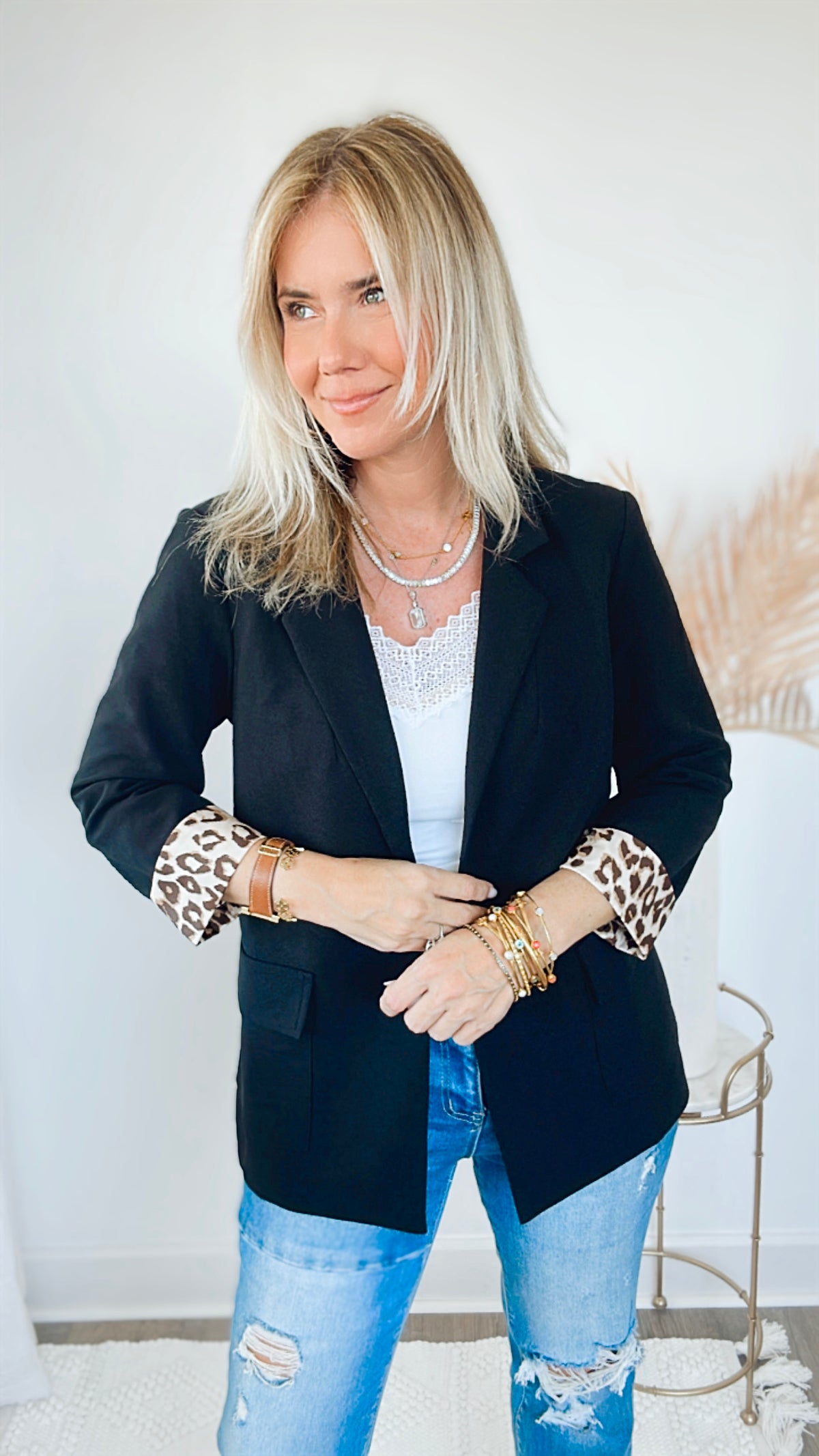 Pasadena Chic Blazer-160 Jackets-Andree By Unit-Coastal Bloom Boutique, find the trendiest versions of the popular styles and looks Located in Indialantic, FL