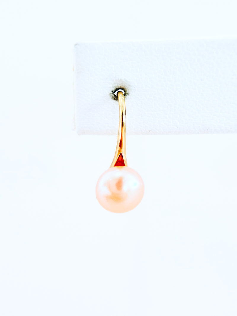 Cultured Pearl Decor Earrings - Cream Pink-230 Jewelry-Darling-Coastal Bloom Boutique, find the trendiest versions of the popular styles and looks Located in Indialantic, FL