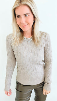 Hailey Knit Pullover Top - Camel-130 Long Sleeve Tops-Cielo-Coastal Bloom Boutique, find the trendiest versions of the popular styles and looks Located in Indialantic, FL