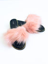 Nova Faux Fuzzy Outdoor Slides - Dusty Rose-250 Shoes-H2K TRADING-Coastal Bloom Boutique, find the trendiest versions of the popular styles and looks Located in Indialantic, FL