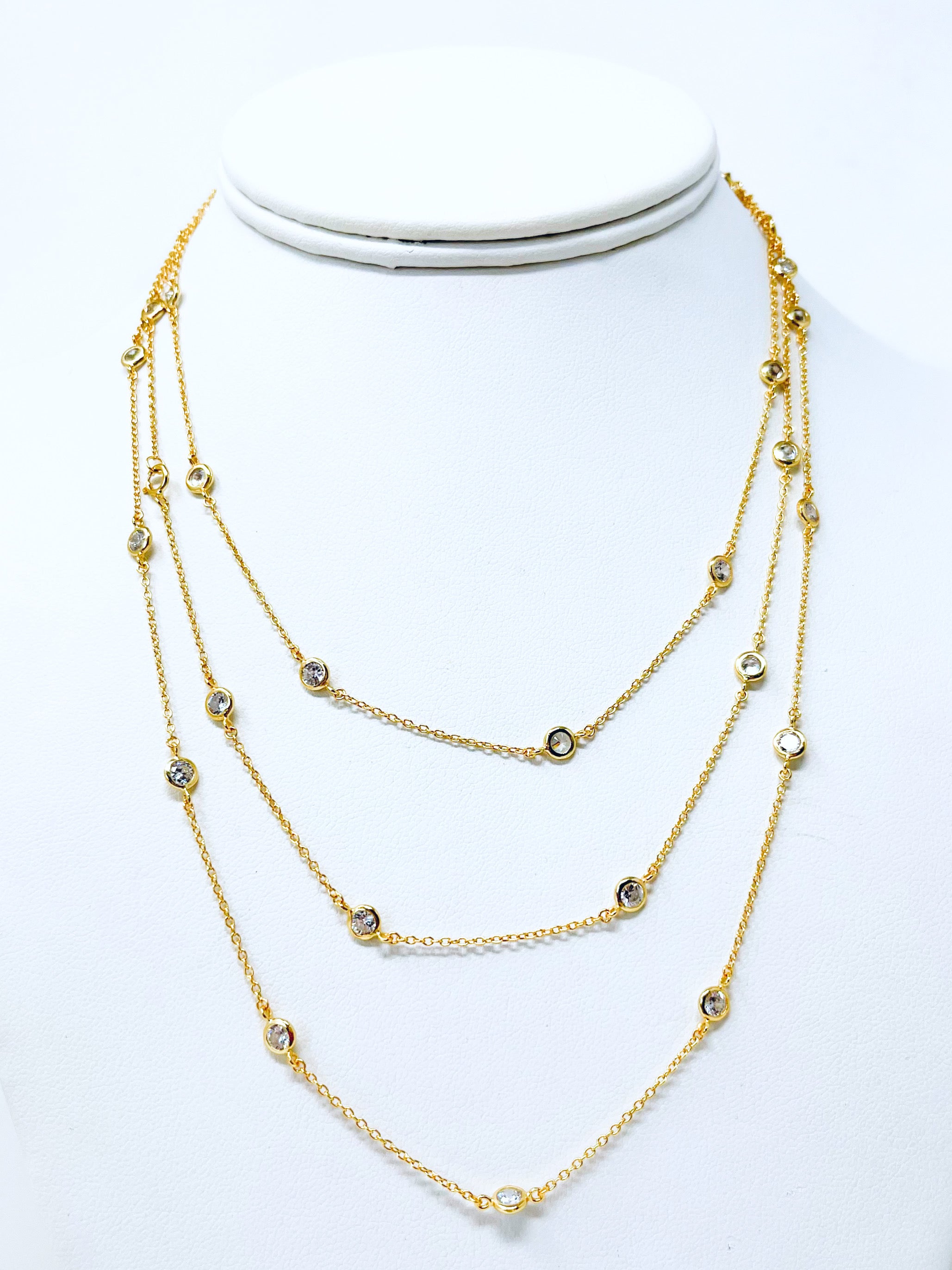 CZ By The Yard Necklace-230 Jewelry-NYC-Coastal Bloom Boutique, find the trendiest versions of the popular styles and looks Located in Indialantic, FL