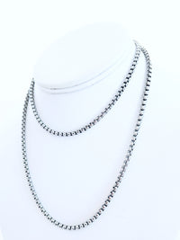 Box Chain Stainless Steel NYCJ Necklace-230 Jewelry-NYC-Coastal Bloom Boutique, find the trendiest versions of the popular styles and looks Located in Indialantic, FL