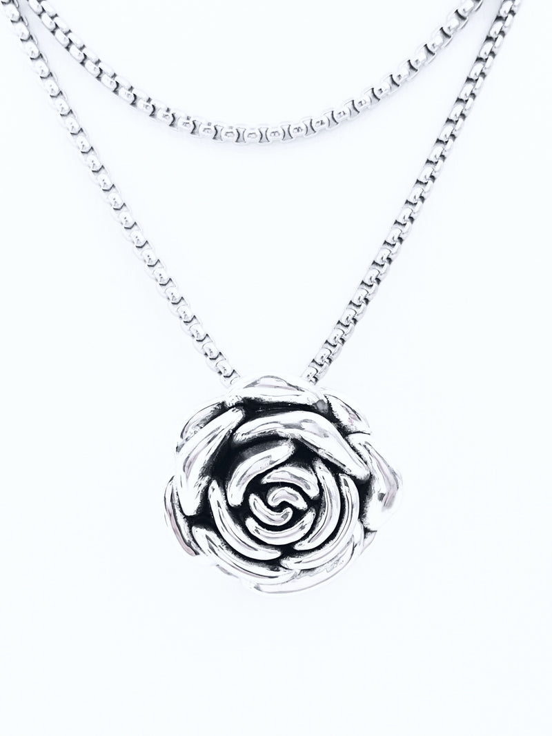 Sterling Silver Rose Charm-230 Jewelry-Oriental Treasure-Coastal Bloom Boutique, find the trendiest versions of the popular styles and looks Located in Indialantic, FL