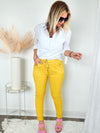 Love Endures Italian Jogger - Mustard-180 Joggers-Italianissimo/ SUNNY HOLIDAYS-Coastal Bloom Boutique, find the trendiest versions of the popular styles and looks Located in Indialantic, FL