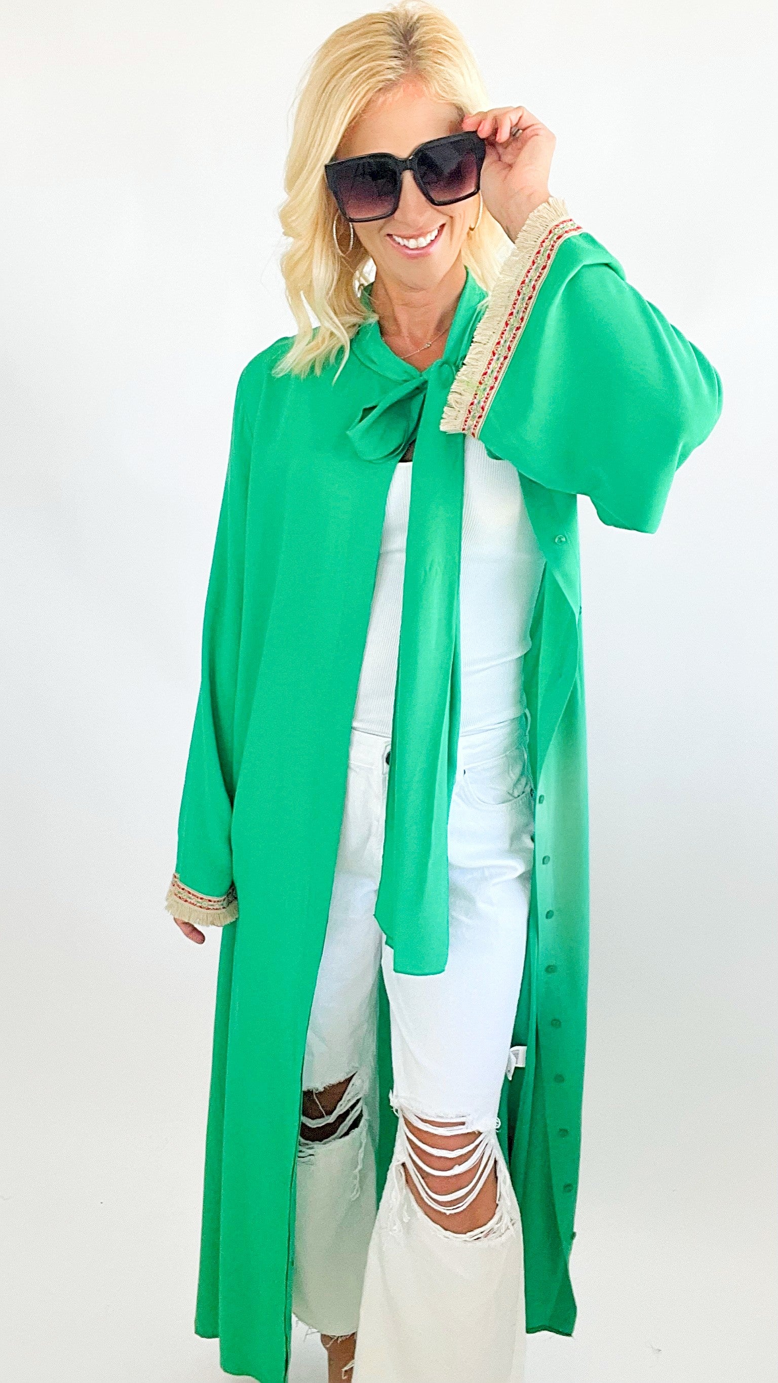 Uplifted Tassel Tunic Dress-200 Dresses/Jumpsuits/Rompers-TOUCHE PRIVE-Coastal Bloom Boutique, find the trendiest versions of the popular styles and looks Located in Indialantic, FL