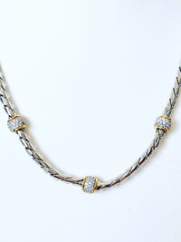 Station Micropave Magnetic Necklace-230 Jewelry-Golden Stella-Coastal Bloom Boutique, find the trendiest versions of the popular styles and looks Located in Indialantic, FL
