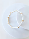 Bamboo Bracelet - White-230 Jewelry-Golden Stella-Coastal Bloom Boutique, find the trendiest versions of the popular styles and looks Located in Indialantic, FL