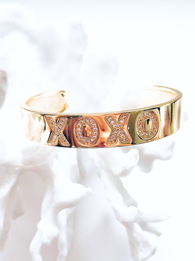 XOXO Cuff Bracelet-230 Jewelry-NYC-Coastal Bloom Boutique, find the trendiest versions of the popular styles and looks Located in Indialantic, FL