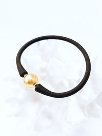 Bali Ball Bead Silicone Bracelet - Chocolet-230 Jewelry-Canvas-Coastal Bloom Boutique, find the trendiest versions of the popular styles and looks Located in Indialantic, FL