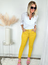 Love Endures Italian Jogger - Mustard-180 Joggers-Italianissimo/ SUNNY HOLIDAYS-Coastal Bloom Boutique, find the trendiest versions of the popular styles and looks Located in Indialantic, FL