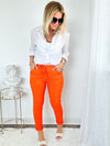 Love Endures Italian Joggers - Orange-180 Joggers-Yolly-Coastal Bloom Boutique, find the trendiest versions of the popular styles and looks Located in Indialantic, FL
