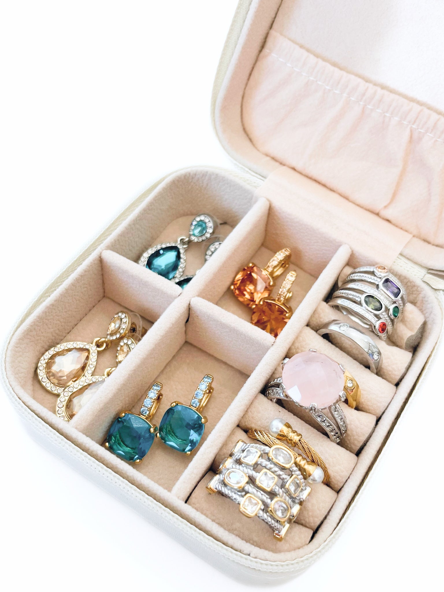 Jewelry Travel Case-270 Home/Gift-Darling-Coastal Bloom Boutique, find the trendiest versions of the popular styles and looks Located in Indialantic, FL