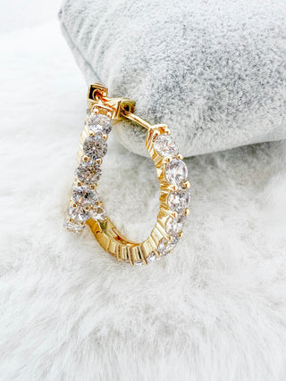 NYC Chunky Double Vision Earrings 1”-230 Jewelry-NYC-Coastal Bloom Boutique, find the trendiest versions of the popular styles and looks Located in Indialantic, FL