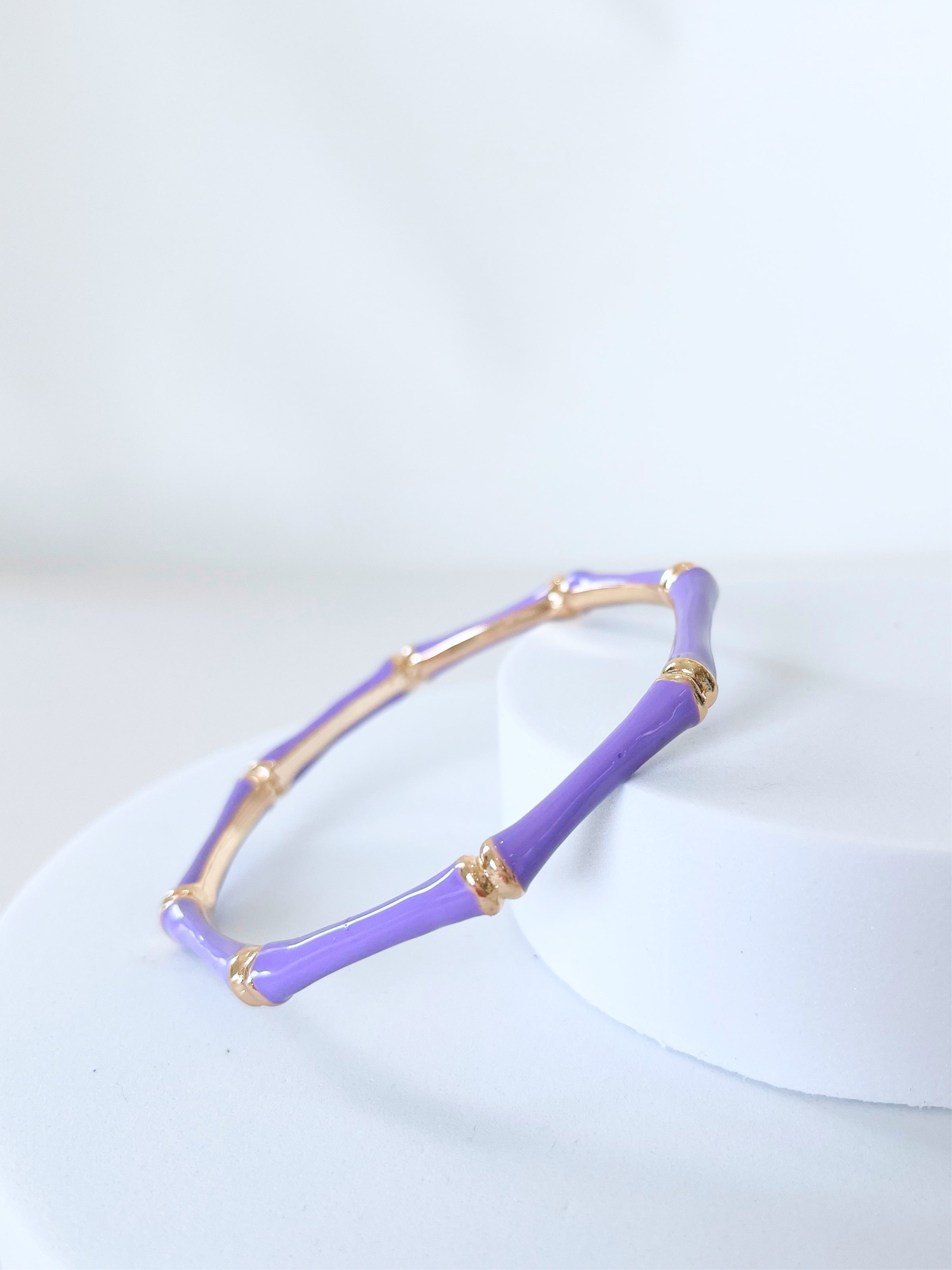 Bamboo Bracelet - Lavender-230 Jewelry-Golden Stella-Coastal Bloom Boutique, find the trendiest versions of the popular styles and looks Located in Indialantic, FL