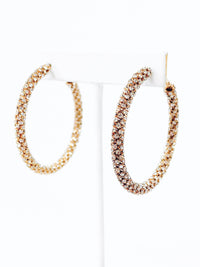 CZ Micropaved Hoop Earrings-230 Jewelry-NYW-Coastal Bloom Boutique, find the trendiest versions of the popular styles and looks Located in Indialantic, FL