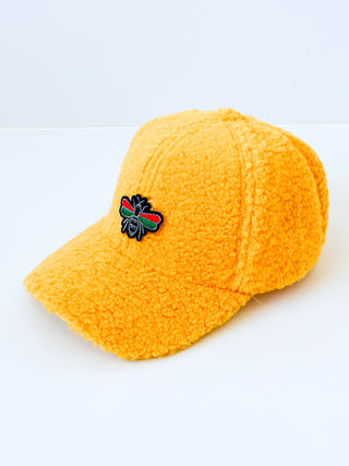 Holly Patch Solid Teddy Sherpa Baseball Cap - Yellow-260 Other Accessories-NYW-Coastal Bloom Boutique, find the trendiest versions of the popular styles and looks Located in Indialantic, FL
