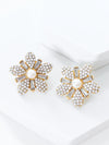 Baguette Flower Earrings - White-230 Jewelry-Golden Stella-Coastal Bloom Boutique, find the trendiest versions of the popular styles and looks Located in Indialantic, FL