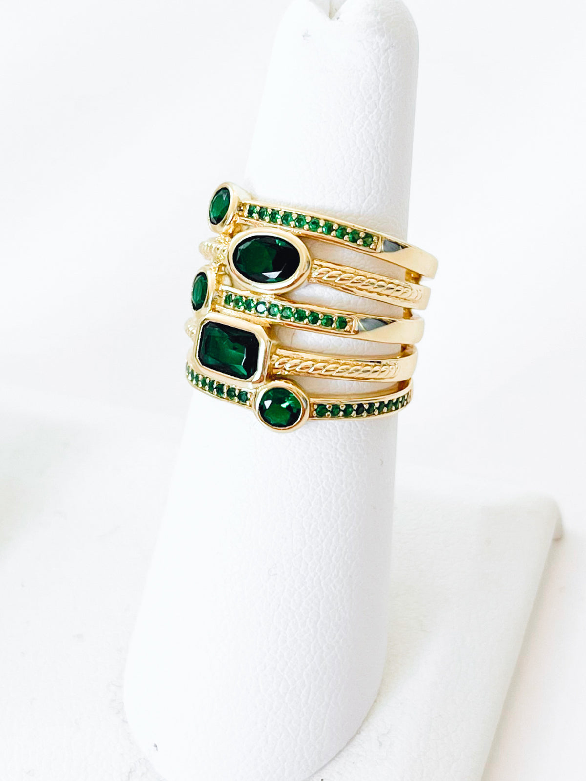 NYC Emerald Treasure Ring-230 Jewelry-NYC-Coastal Bloom Boutique, find the trendiest versions of the popular styles and looks Located in Indialantic, FL