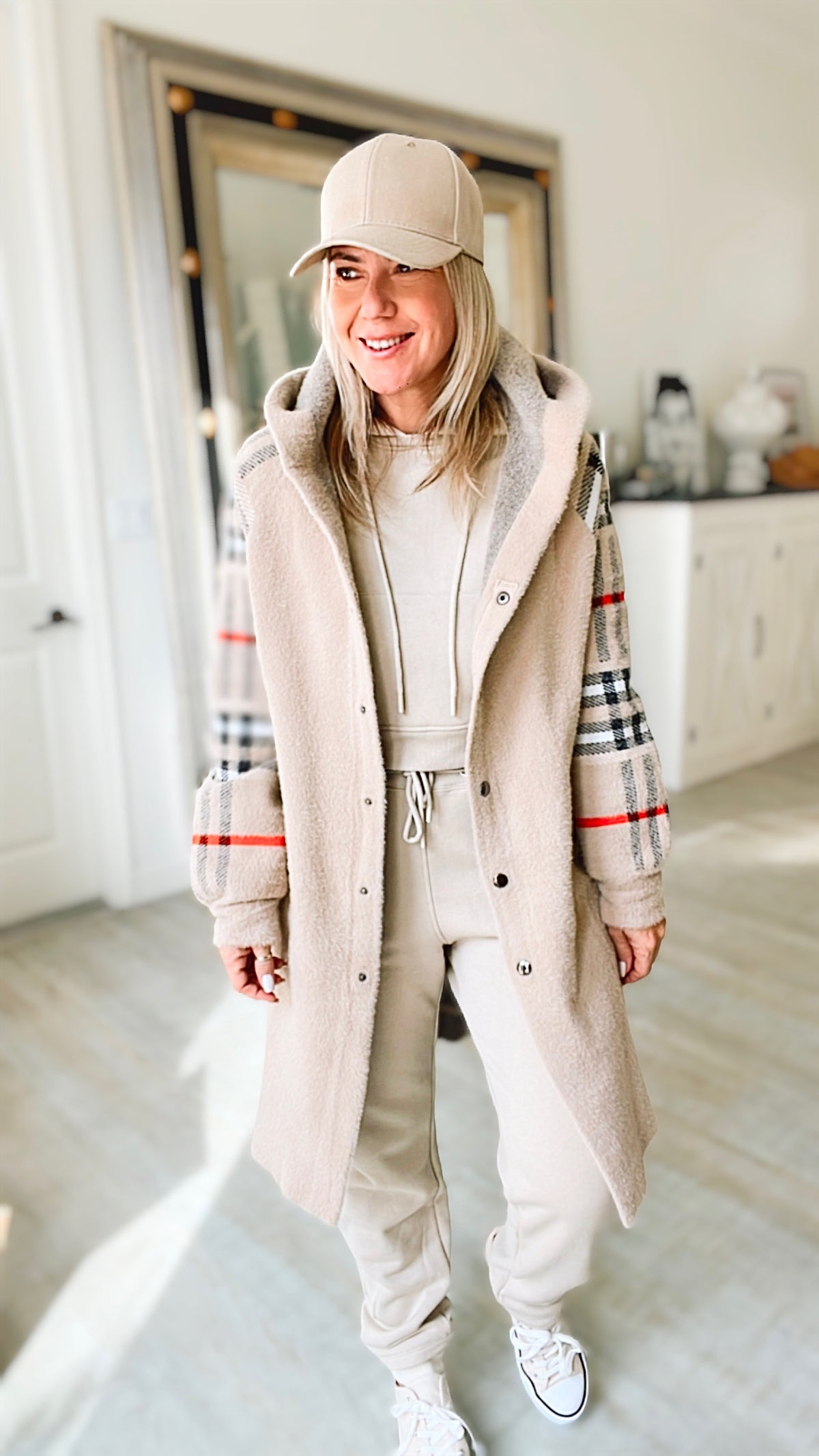 Cozy Cardigan Hoodie - Khaki-150 Cardigans/Layers-Joh Apparel-Coastal Bloom Boutique, find the trendiest versions of the popular styles and looks Located in Indialantic, FL