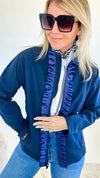 Sailor Soft Shell Jacket - Navy-160 Jackets-Pearly Vine-Coastal Bloom Boutique, find the trendiest versions of the popular styles and looks Located in Indialantic, FL