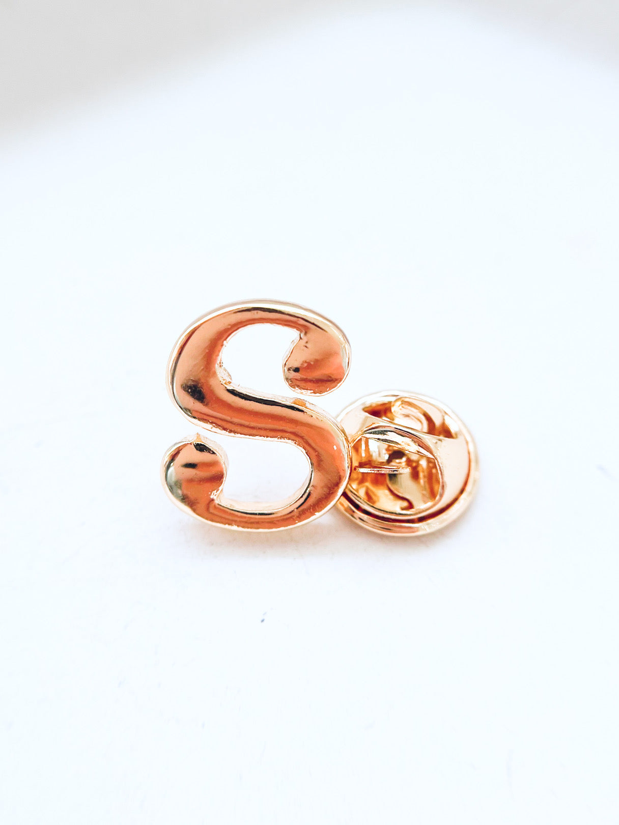 Monogram Initial Pin - Gold-260 Other Accessories-NYW-Coastal Bloom Boutique, find the trendiest versions of the popular styles and looks Located in Indialantic, FL