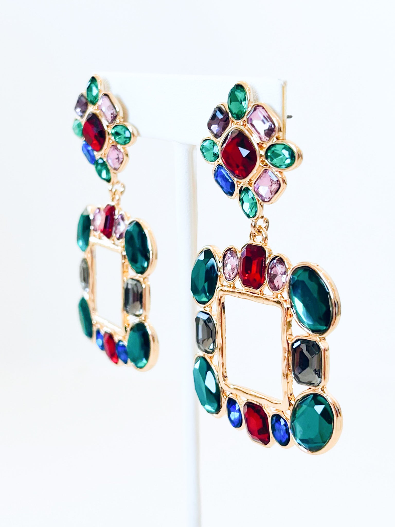 Renaissance Stones Earrings-230 Jewelry-ICCO ACCESSORIES-Coastal Bloom Boutique, find the trendiest versions of the popular styles and looks Located in Indialantic, FL