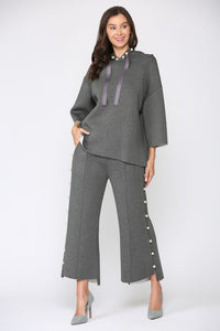Elmwood Pearl Pant - Charcoal-170 Bottoms-Joh Apparel-Coastal Bloom Boutique, find the trendiest versions of the popular styles and looks Located in Indialantic, FL