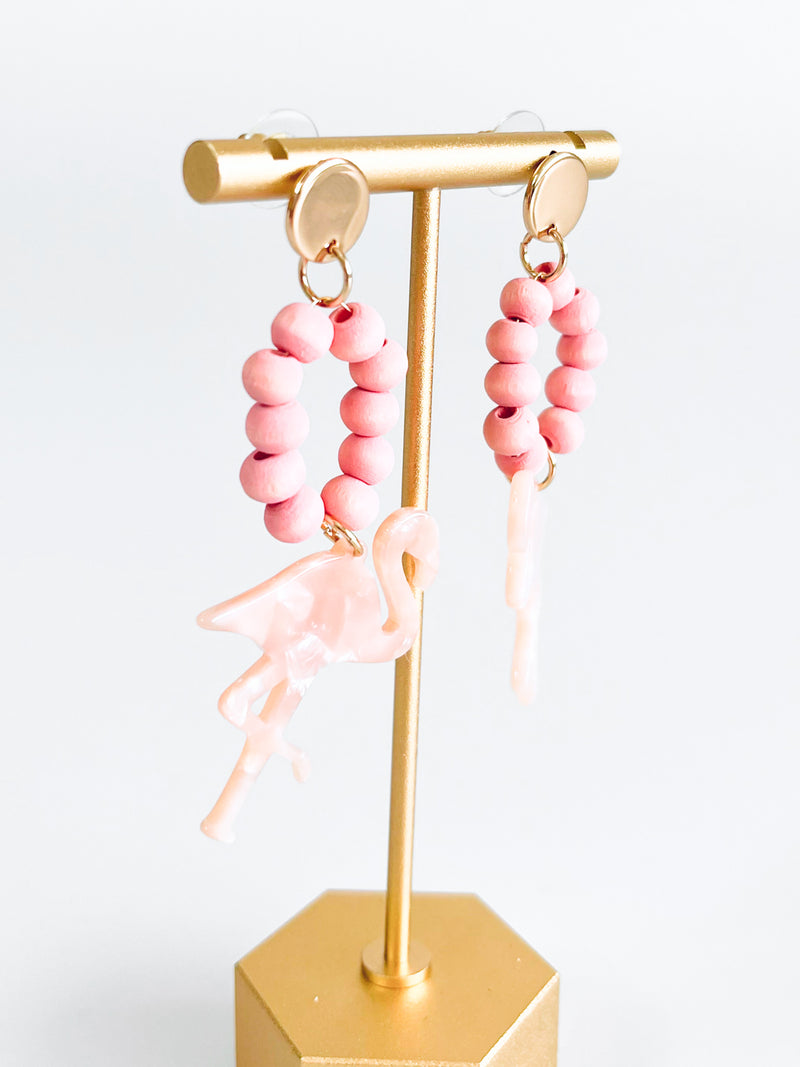 Flamingo Island Earrings-230 Jewelry-Golden Stella-Coastal Bloom Boutique, find the trendiest versions of the popular styles and looks Located in Indialantic, FL