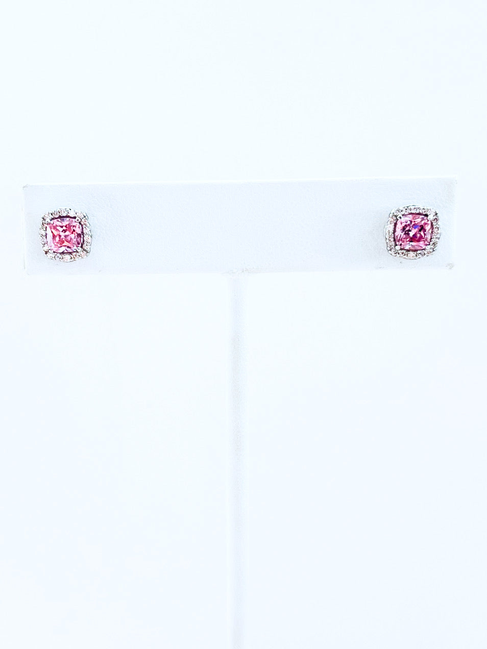 Sterling Mini Princess Stud Earrings - Pink-230 Jewelry-NYC-Coastal Bloom Boutique, find the trendiest versions of the popular styles and looks Located in Indialantic, FL