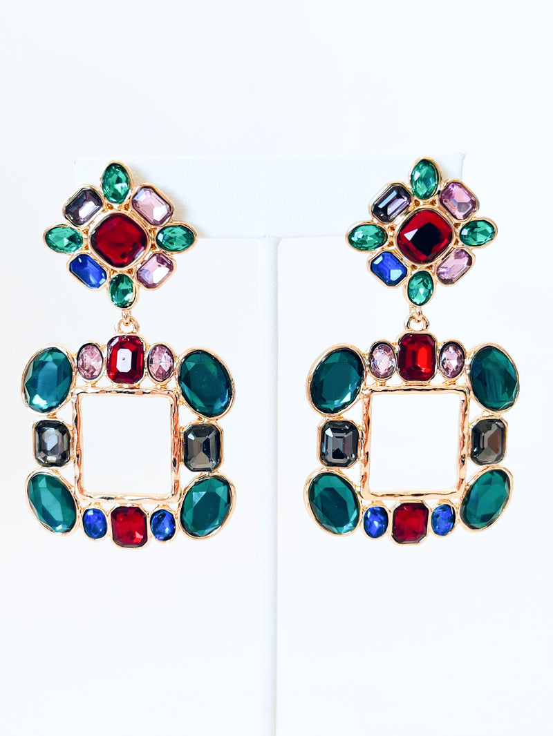 Renaissance Stones Earrings-230 Jewelry-ICCO ACCESSORIES-Coastal Bloom Boutique, find the trendiest versions of the popular styles and looks Located in Indialantic, FL