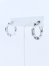 Saddle Link Hoop Earrings-230 Jewelry-NYC-Coastal Bloom Boutique, find the trendiest versions of the popular styles and looks Located in Indialantic, FL
