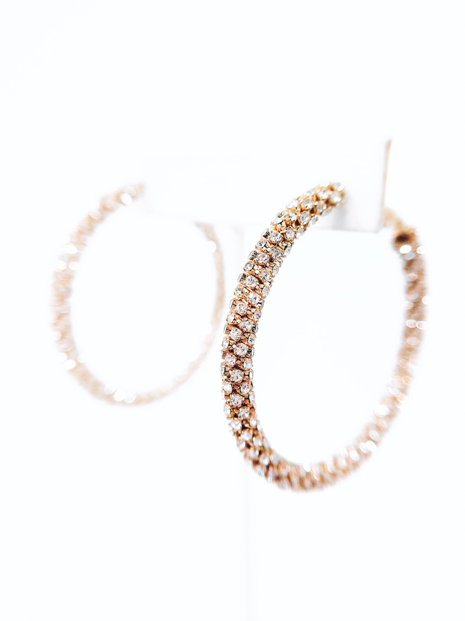 CZ Micropaved Hoop Earrings-230 Jewelry-NYW-Coastal Bloom Boutique, find the trendiest versions of the popular styles and looks Located in Indialantic, FL