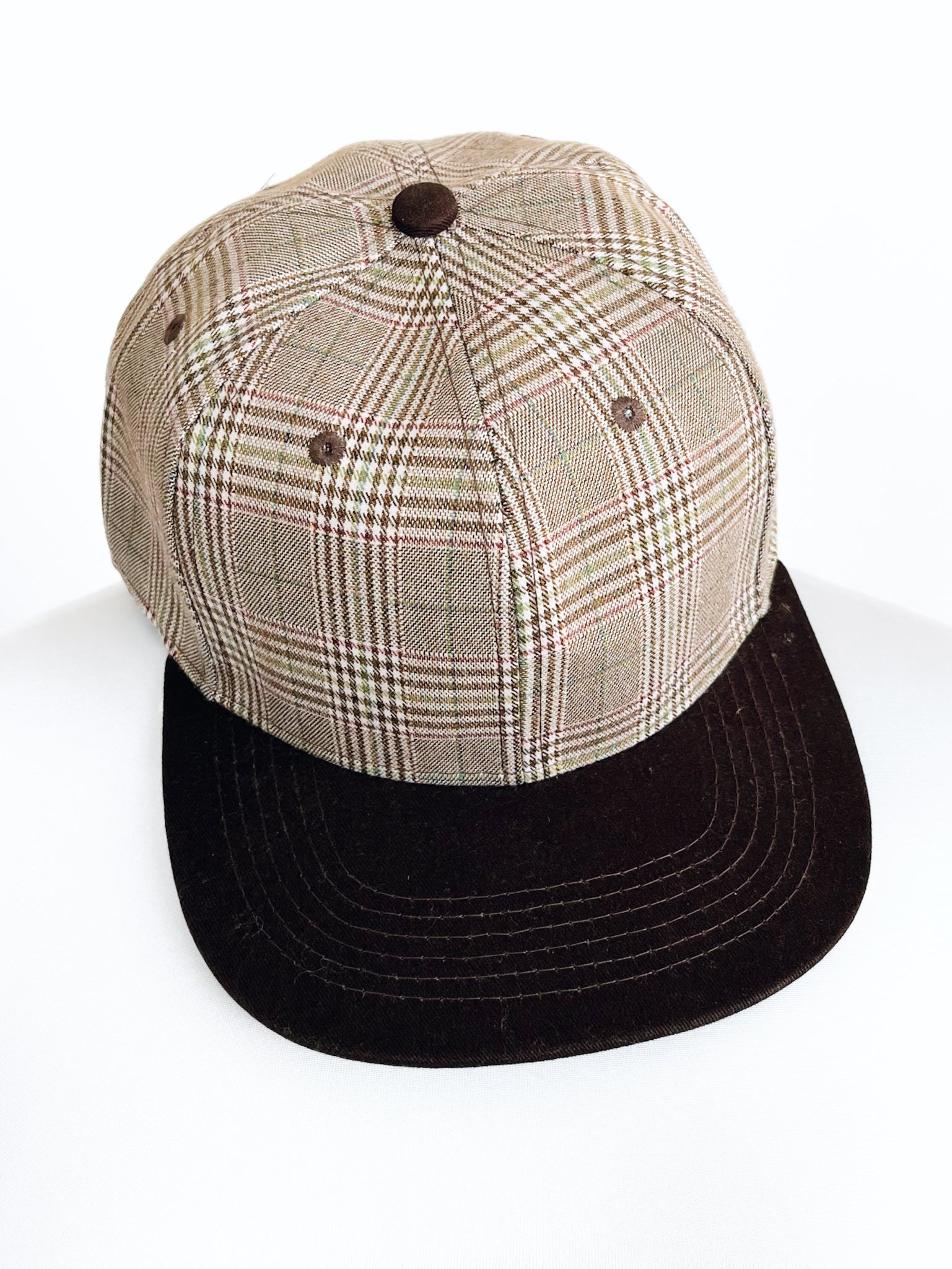 Wales Plaid Tartan Cap Hat - Beige-260 Other Accessories-Cap Zone-Coastal Bloom Boutique, find the trendiest versions of the popular styles and looks Located in Indialantic, FL