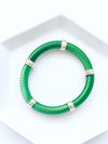 Thick Stretch Bracelet - Green-230 Jewelry-Wona Trading-Coastal Bloom Boutique, find the trendiest versions of the popular styles and looks Located in Indialantic, FL