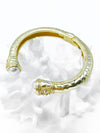 Gold Chunky Elegant Bracelet - Cream-230 Jewelry-NYC/GS JEWELRY-Coastal Bloom Boutique, find the trendiest versions of the popular styles and looks Located in Indialantic, FL