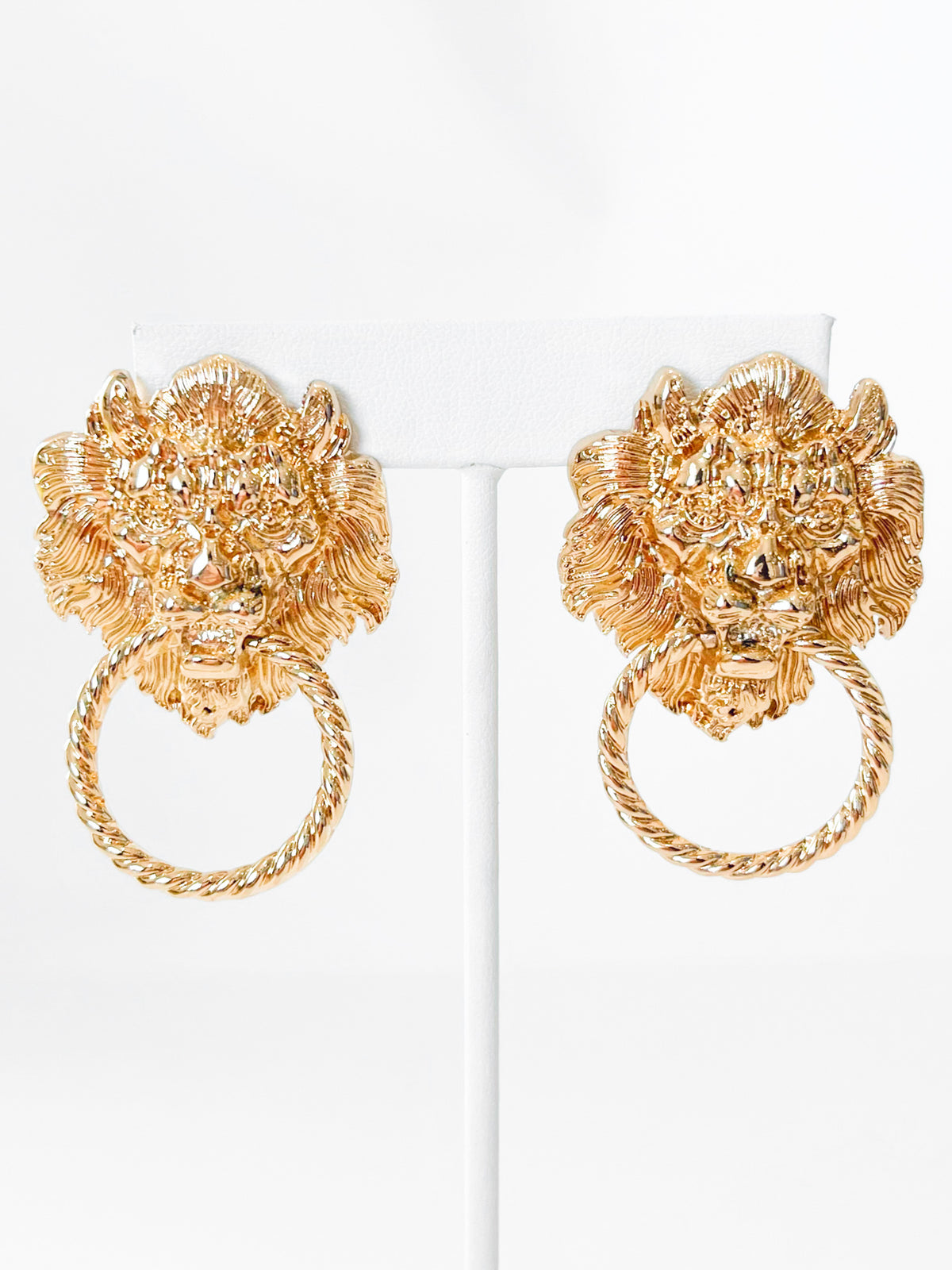 Barroque Gold Earrings-230 Jewelry-Golden Stella-Coastal Bloom Boutique, find the trendiest versions of the popular styles and looks Located in Indialantic, FL