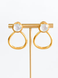 Flora Statement Earring - Clear - Julie Vos-230 Jewelry-Julie Vos-Coastal Bloom Boutique, find the trendiest versions of the popular styles and looks Located in Indialantic, FL
