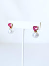 Heart & Pearl Dangle Earrings-230 Jewelry-Golden Stella-Coastal Bloom Boutique, find the trendiest versions of the popular styles and looks Located in Indialantic, FL