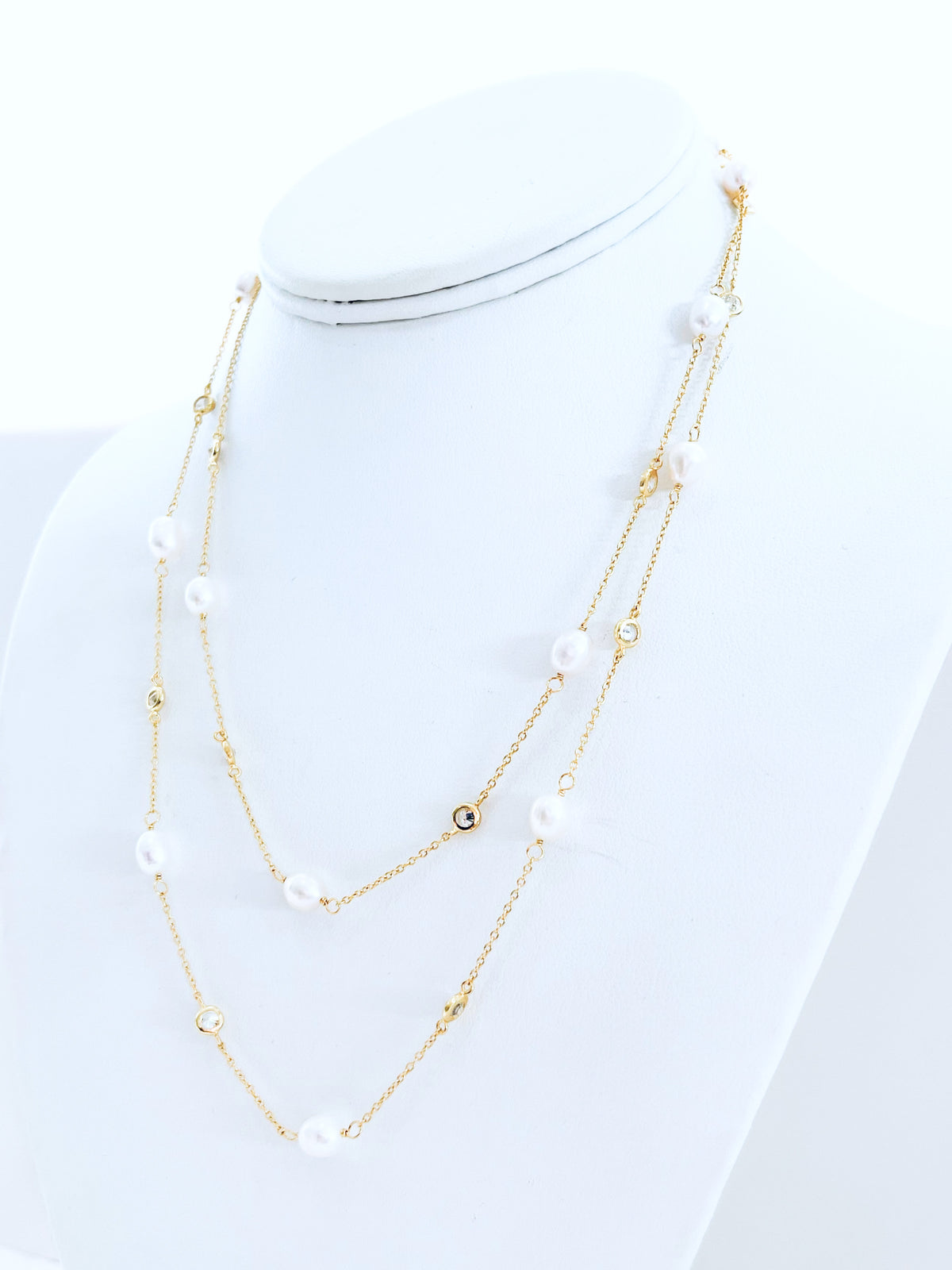 Pearls By The Yard Necklace - NYC-230 Jewelry-NYC-Coastal Bloom Boutique, find the trendiest versions of the popular styles and looks Located in Indialantic, FL