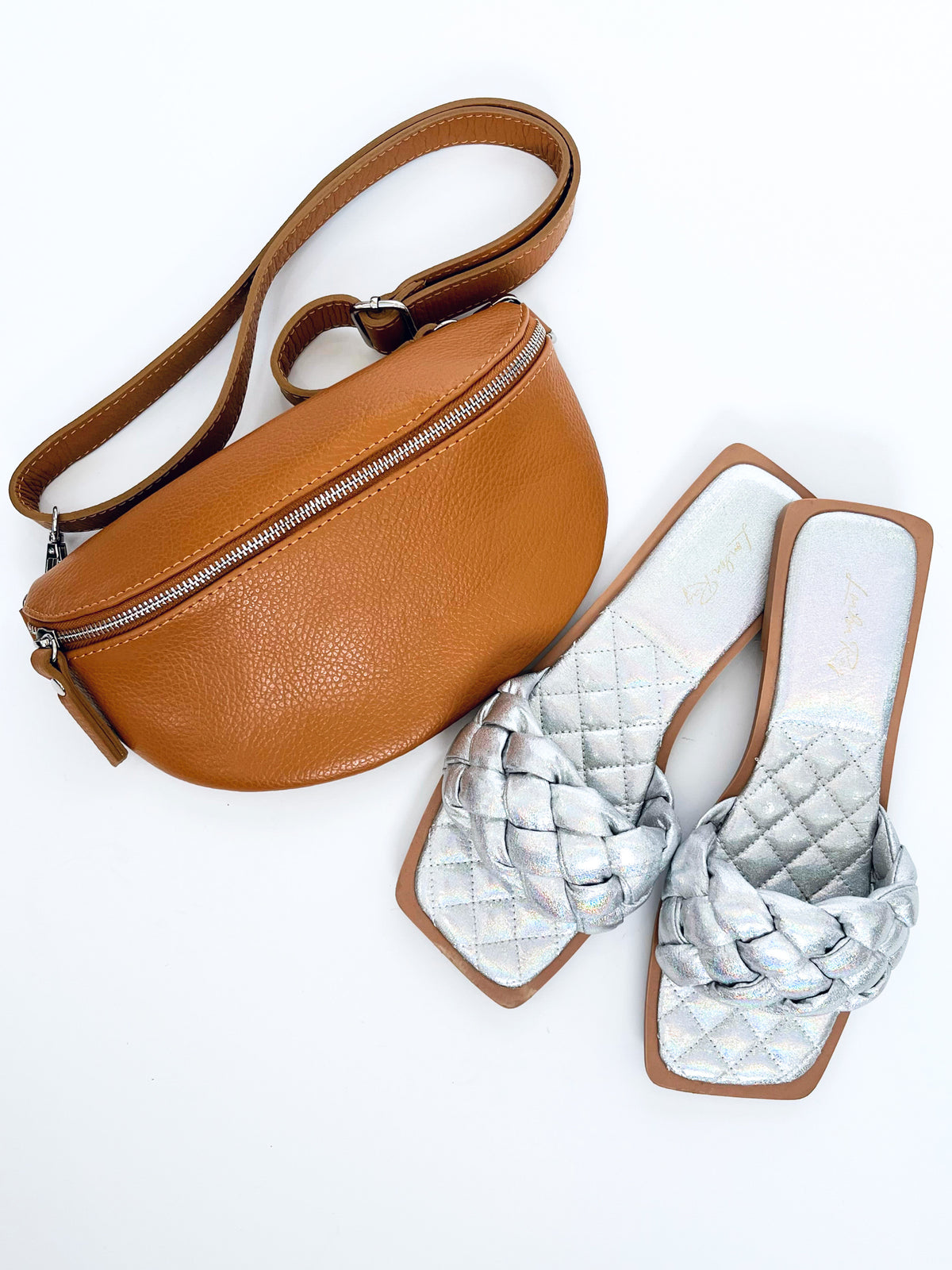 Square Woven Flats - Silver-250 Shoes-RagCompany-Coastal Bloom Boutique, find the trendiest versions of the popular styles and looks Located in Indialantic, FL
