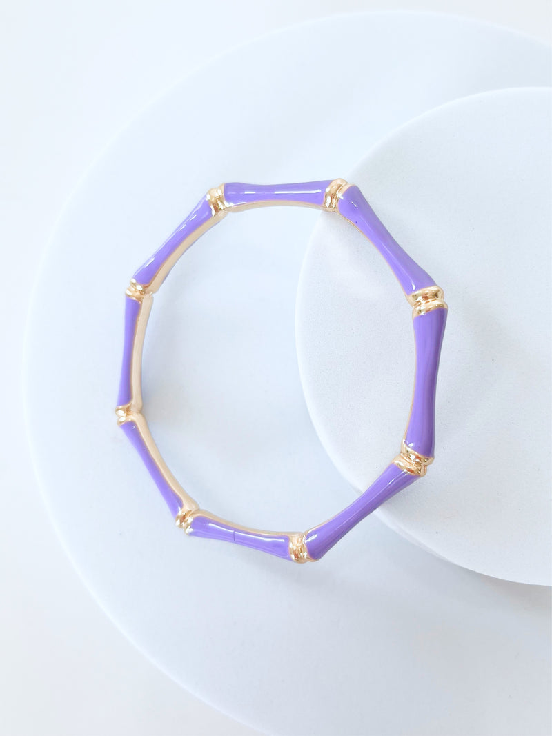 Bamboo Bracelet - Lavender-230 Jewelry-Golden Stella-Coastal Bloom Boutique, find the trendiest versions of the popular styles and looks Located in Indialantic, FL