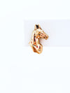 Equestrian Earrings - Worn Gold-230 Jewelry-Canvas-Coastal Bloom Boutique, find the trendiest versions of the popular styles and looks Located in Indialantic, FL
