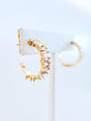 Edgy Baguette Hoop Earrings-230 Jewelry-NYC-Coastal Bloom Boutique, find the trendiest versions of the popular styles and looks Located in Indialantic, FL