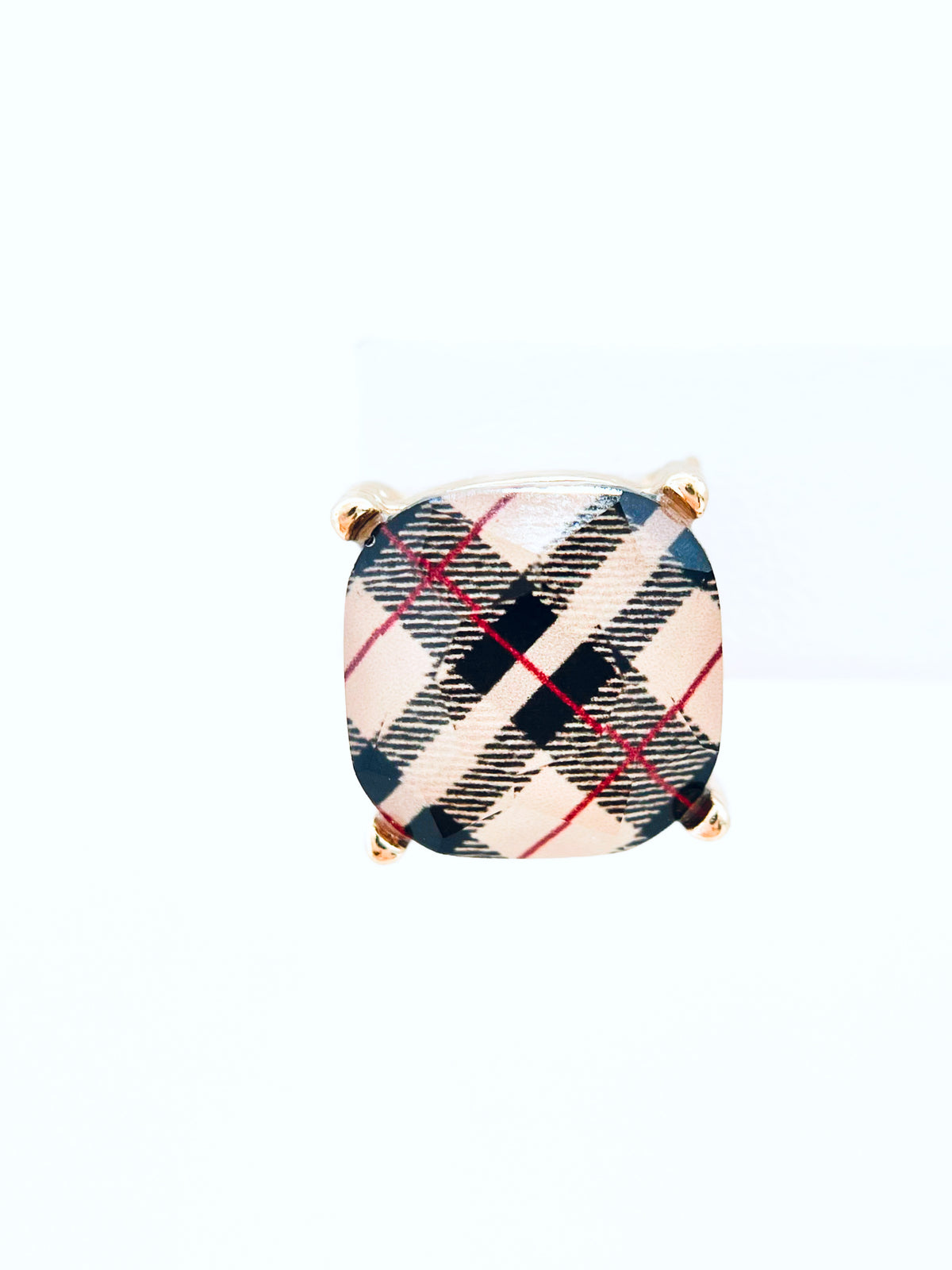 Plaid Dots Stud Earrings-230 Jewelry-Bag Boutique/GS JEWELRY-Coastal Bloom Boutique, find the trendiest versions of the popular styles and looks Located in Indialantic, FL