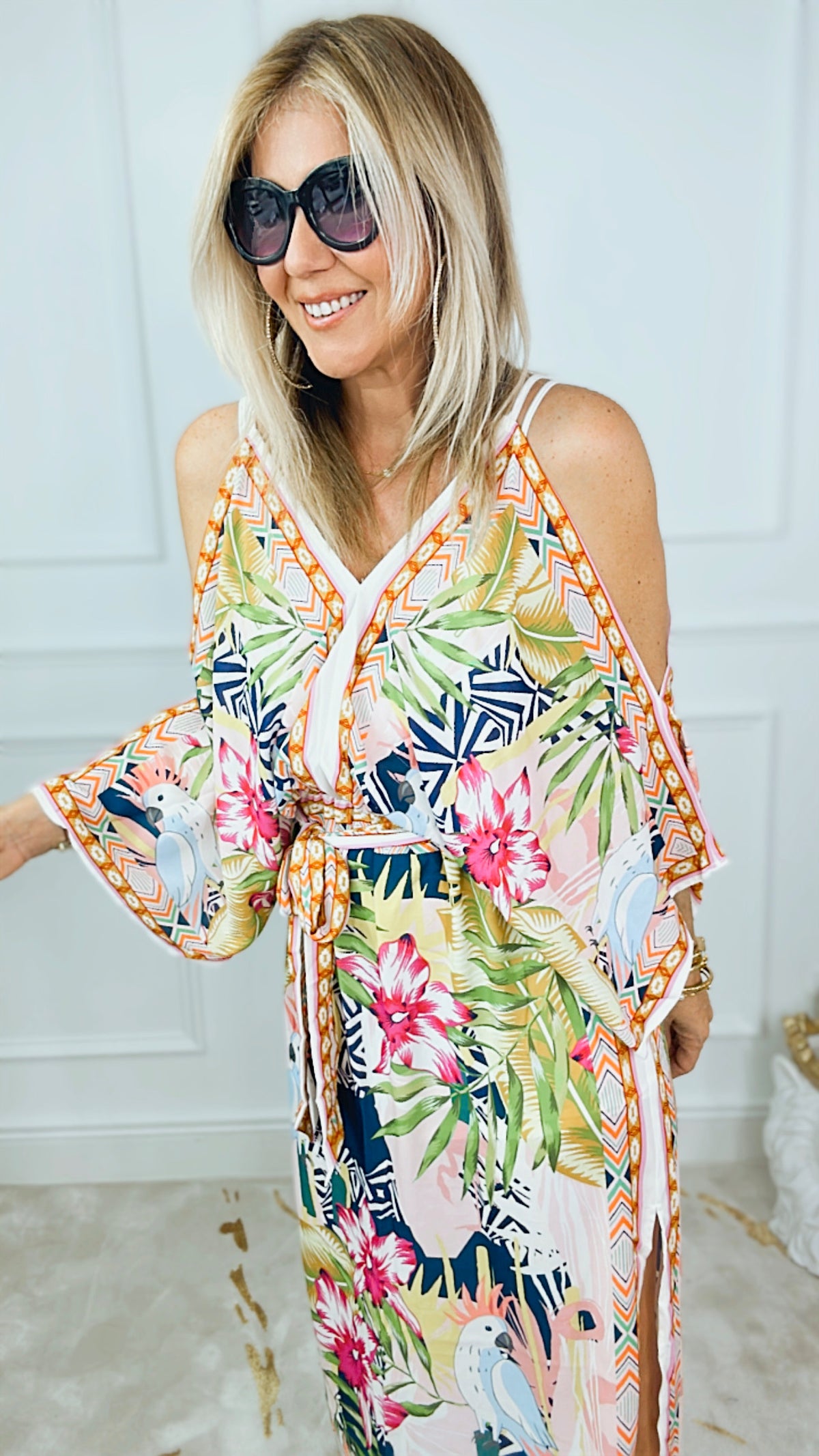 Tropical Delight Dress-200 Dresses/Jumpsuits/Rompers-Her Bottari-Coastal Bloom Boutique, find the trendiest versions of the popular styles and looks Located in Indialantic, FL