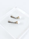 Crackle CZ Pearl Dangle Earrings-230 Jewelry-NYC-Coastal Bloom Boutique, find the trendiest versions of the popular styles and looks Located in Indialantic, FL
