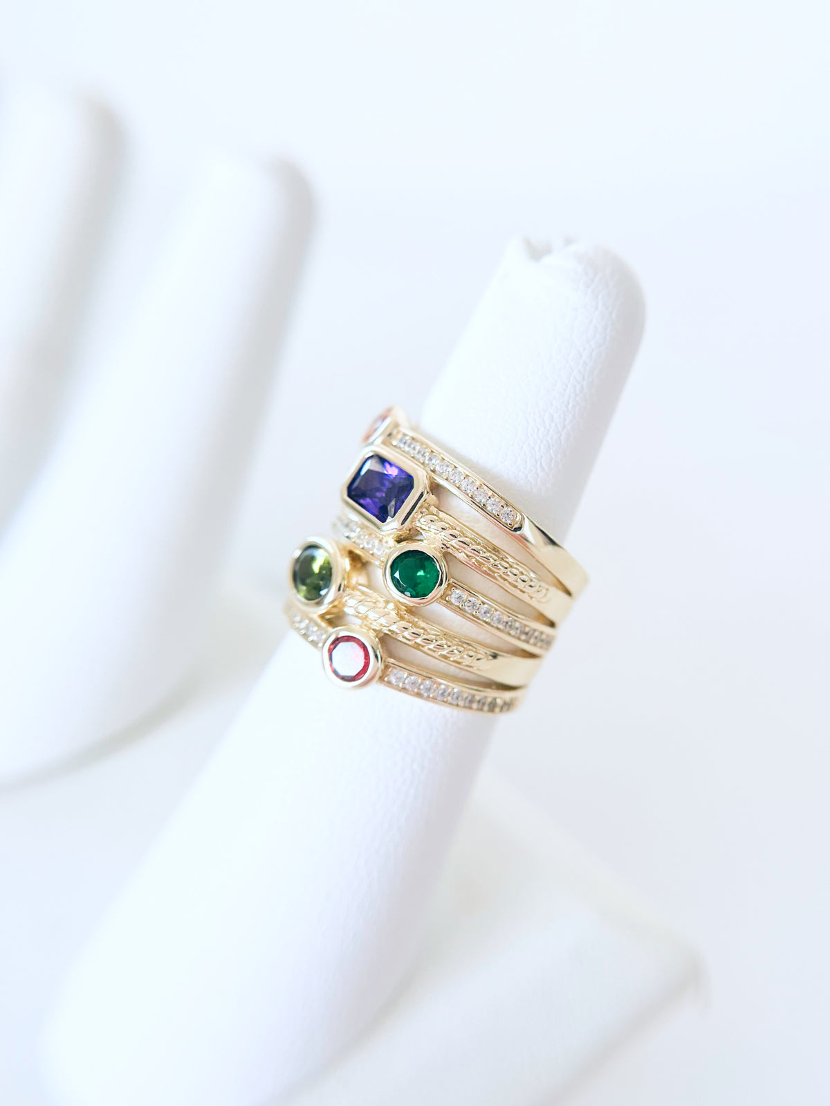NYC Colorful Treasure Ring - Gold-230 Jewelry-NYC-Coastal Bloom Boutique, find the trendiest versions of the popular styles and looks Located in Indialantic, FL