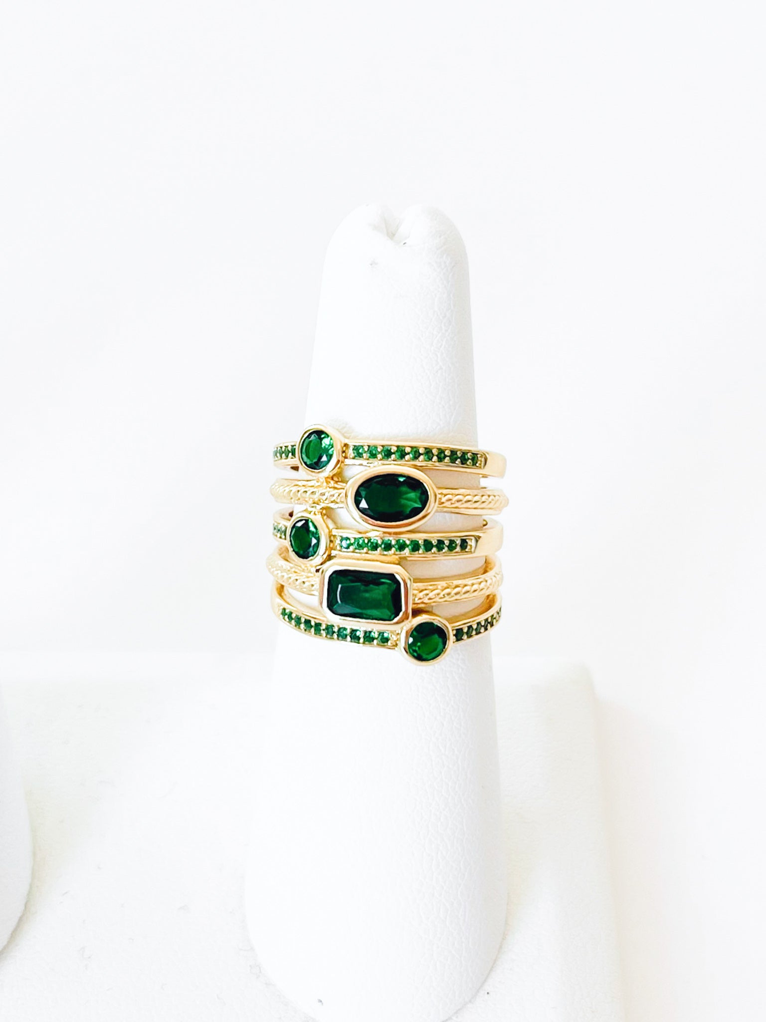 PRE ORDER-NYC Emerald Treasure Ring-230 Jewelry-NYC-Coastal Bloom Boutique, find the trendiest versions of the popular styles and looks Located in Indialantic, FL